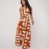 Vestido Midi Estampa Geométrica