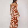 Vestido Midi Estampa Geométrica