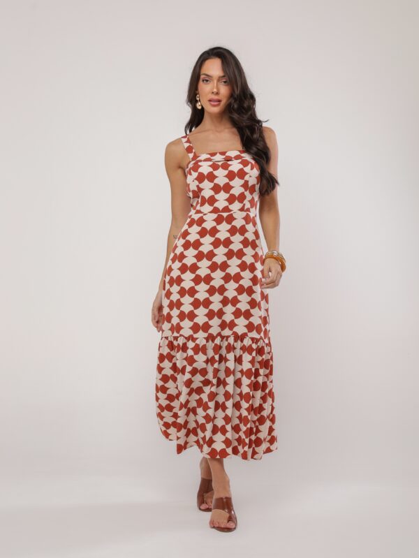 IMG_3360 Vestido Midi Estampa Lattice