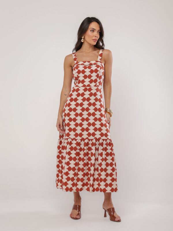 IMG_3362 Vestido Midi Estampa Lattice