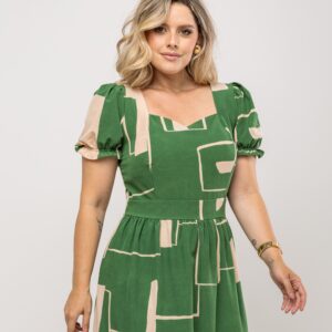 Vestido Manga Bufante