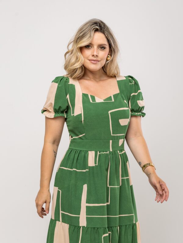 Vestido Manga Bufante