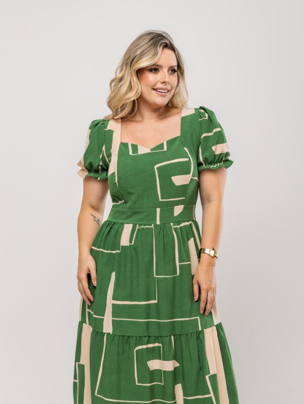 Vestido Manga Bufante