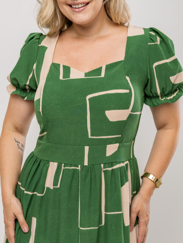 Vestido Manga Bufante