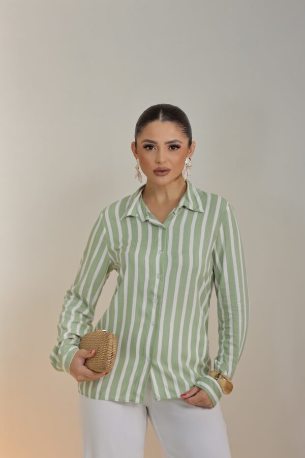 Camisa Listrada Viscolinho