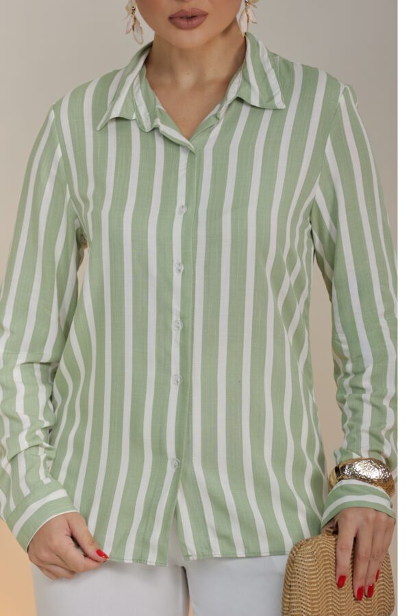 Camisa Listrada Viscolinho